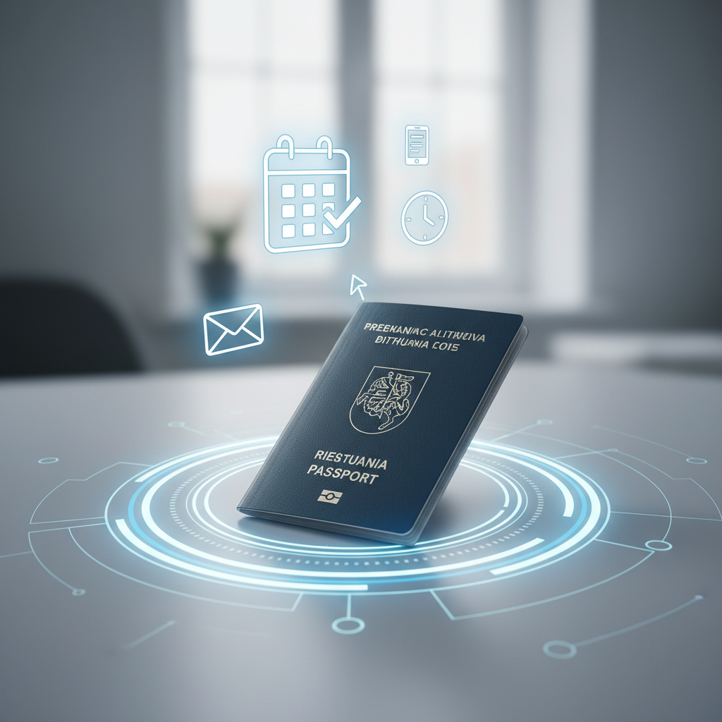 Paso keitimas internetu: kaip išvengti eilių ir sutaupyti